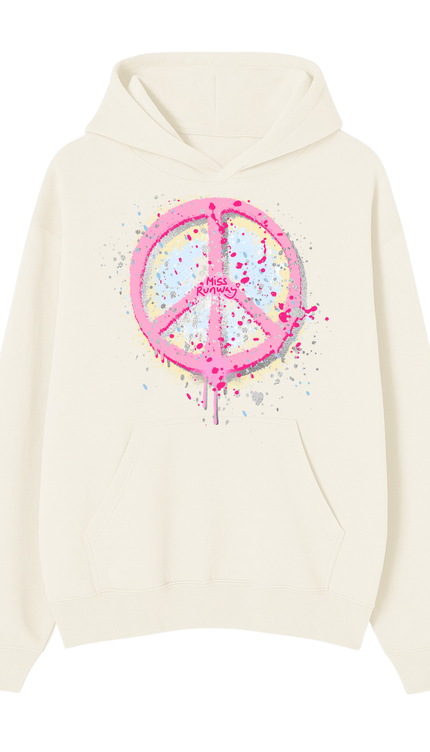 Pastel Peace Printed Hoodie – adult printed hoodie by Miss Runway