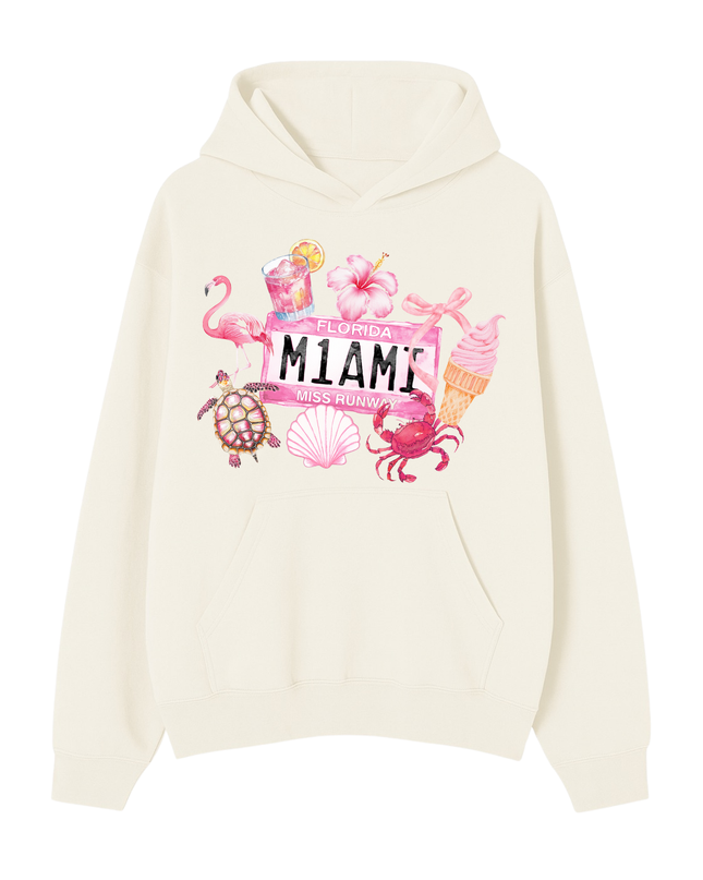 MIAMI Florida Printed Hoodie
