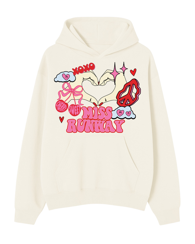 Miss Runway XOXO Cherry Sweet Printed Hoodie Kids