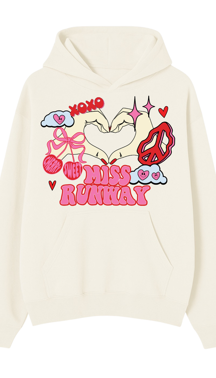Miss Runway XOXO Cherry Sweet Hoodie – adult printed hoodie by Miss Runway