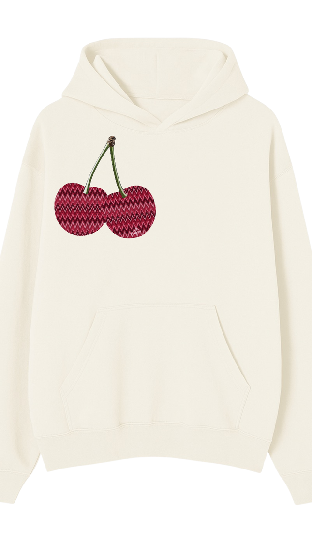 Zig Zag Cherry Printed Hoodie by Miss Runway – image 2