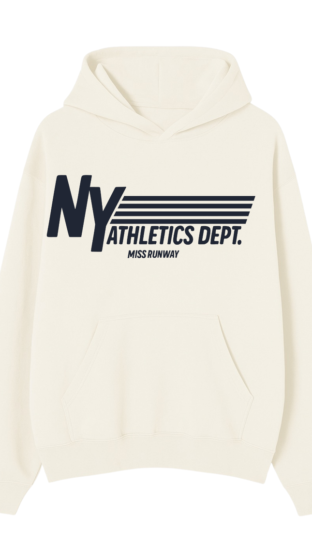NY Athletics Dept Hoodie – adult printed hoodie by Miss Runway