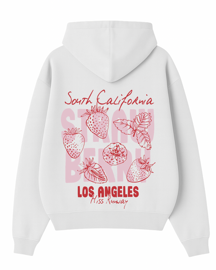 Strawberry Los Angeles Printed Hoodie