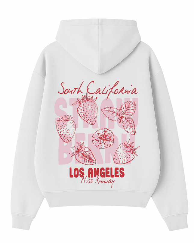 Strawberry Los Angeles Printed Hoodie Kids