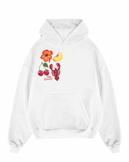 Cherry Lobster Printed Hoodie