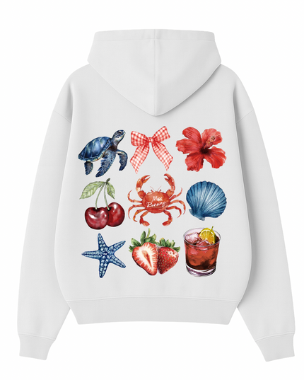 Strawberry Sunshine Printed Hoodie