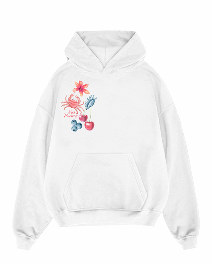 Peachy Summer Printed Hoodie