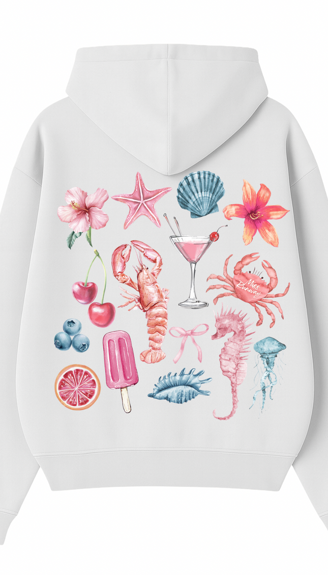 Peachy Summer Printed Hoodie – image 5