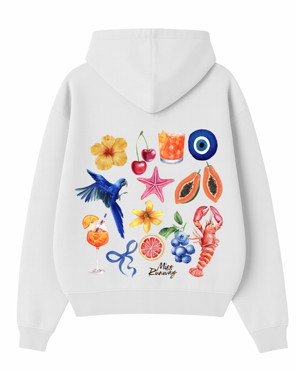 Summer Splash Printed Hoodie