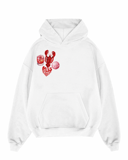 Disco Lobster Printed Hoodie