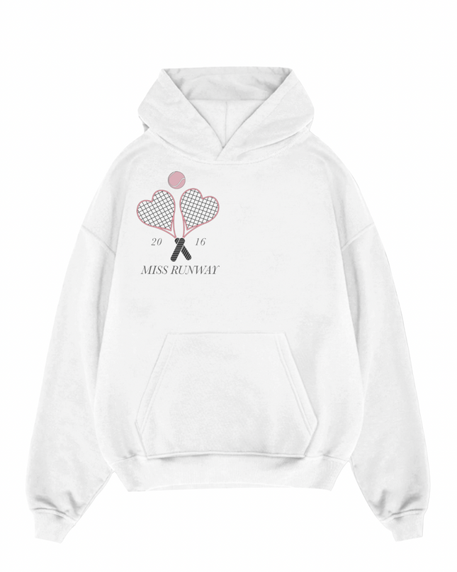 Miss Runway Tennis Printed Hoodie Kids