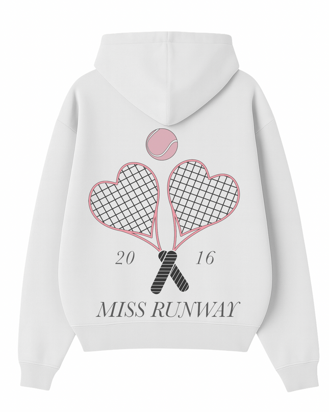 Miss Runway Tennis Printed Hoodie Kids