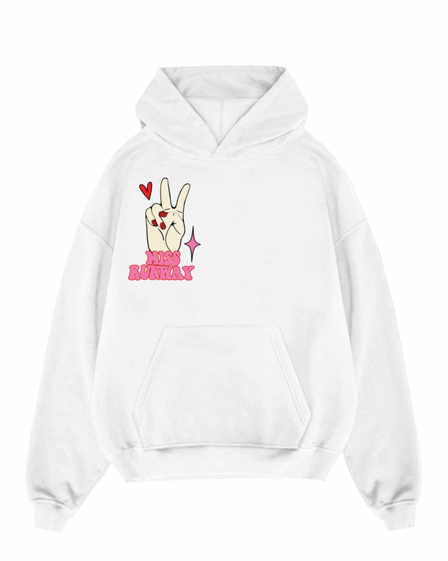 Cherry Sweet Peace Printed Hoodie Kids