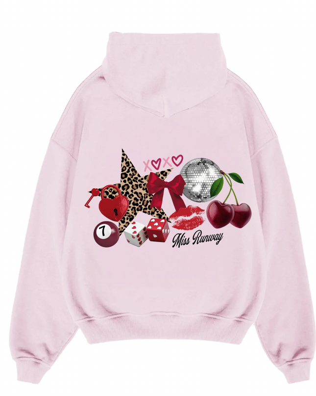 Leopard Star, Cherry, Lips Hoodie Kids