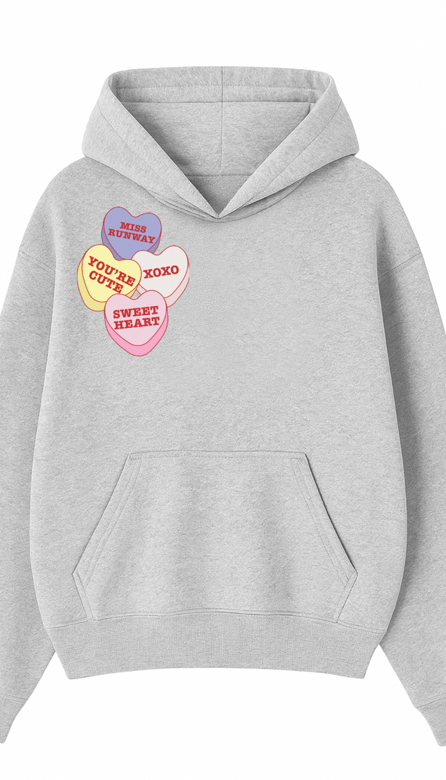 Miss Runway Love Hearts Multi Colour Hoodie – image 4
