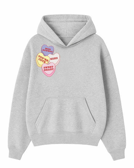 Miss Runway Love Hearts Multi Colour Hoodie