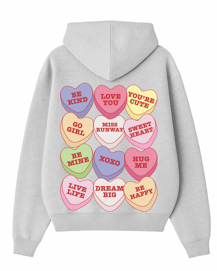 Miss Runway Love Hearts Multi Colour Hoodie