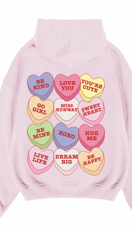 Miss Runway Love Hearts Multi Colour Hoodie – image 7