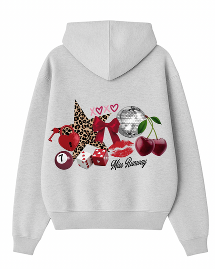 Leopard Star, Cherry, Lips Hoodie