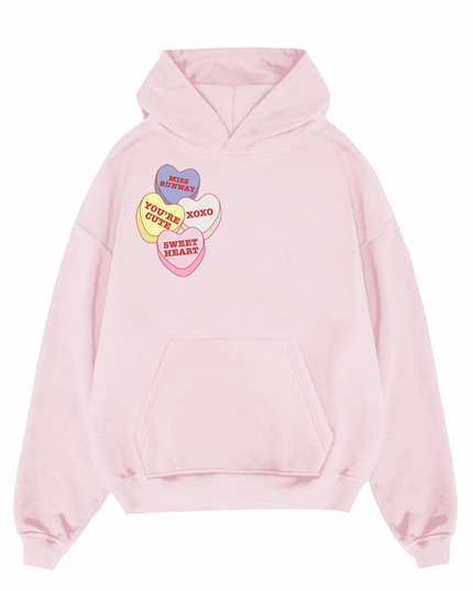 Miss Runway Love Hearts Multi Colour Hoodie
