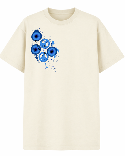 Peace, Evil Eyes Printed T-Shirt Kids