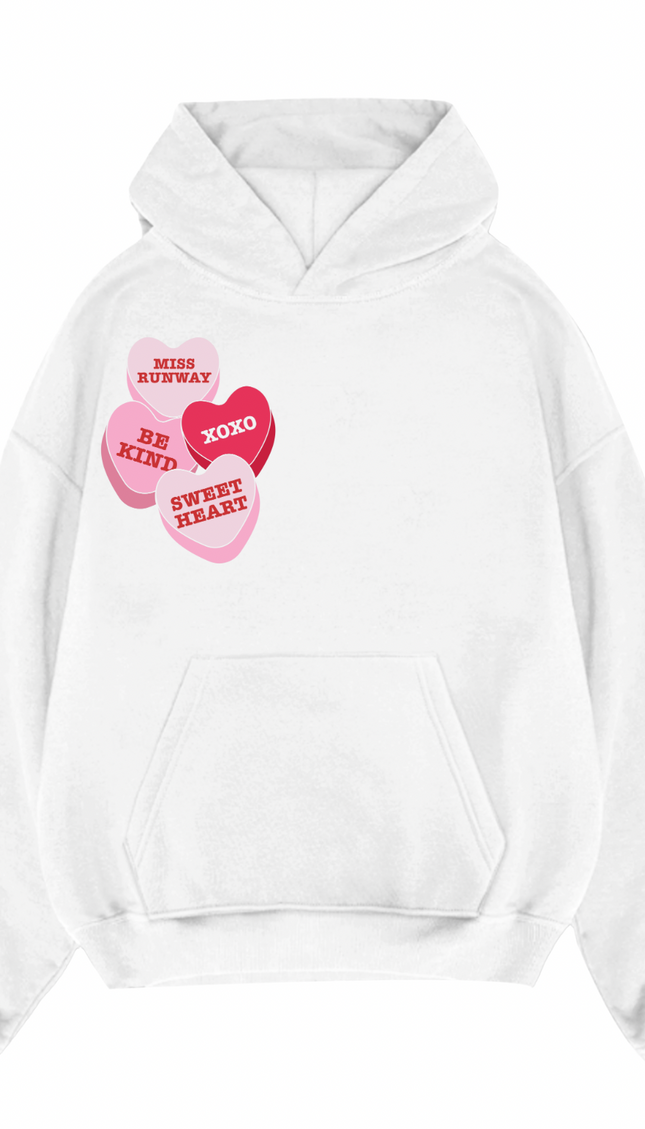 Miss Runway Love Hearts Pink/Red Hoodie – image 6
