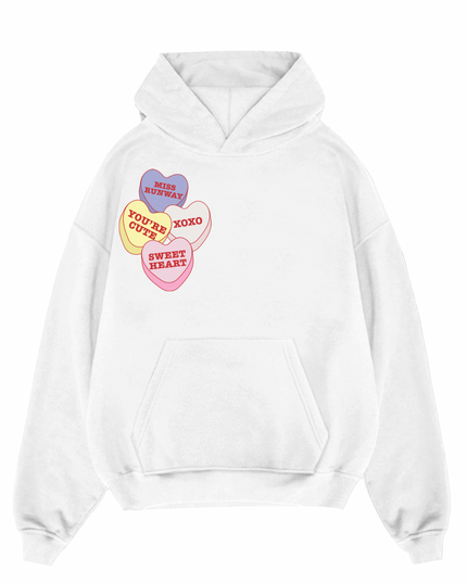 Miss Runway Love Hearts Multi Colour Hoodie
