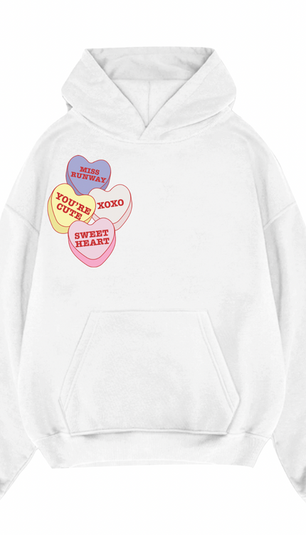 Miss Runway Love Hearts Multi Colour Hoodie – image 6