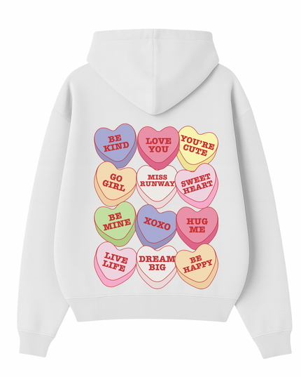 Miss Runway Love Hearts Multi Colour Hoodie