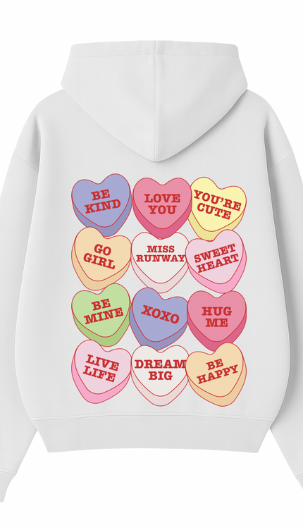 Miss Runway Love Hearts Multi Colour Hoodie – image 5
