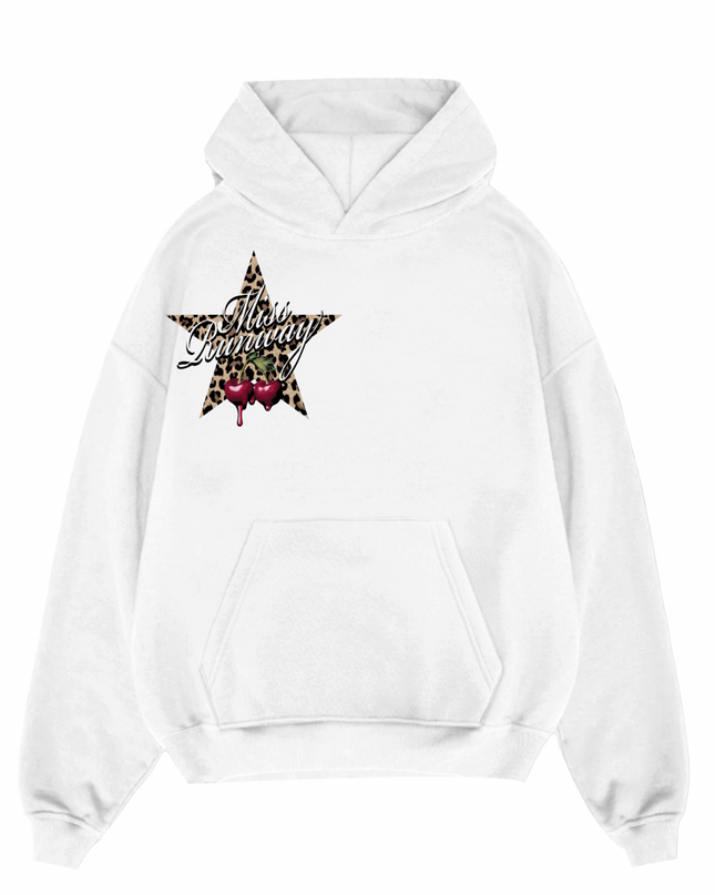 Miss Runway Leopard Star Hoodie Kids