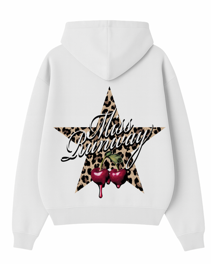 Miss Runway Leopard Star Hoodie