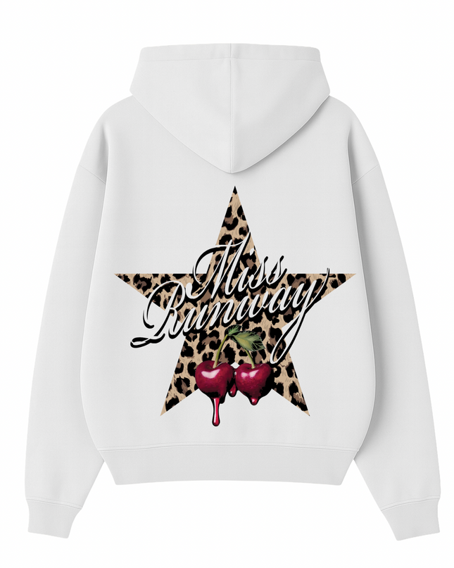 Miss Runway Leopard Star Hoodie Kids