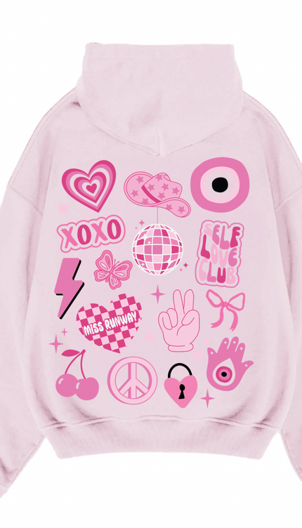 XOXO Self Love Club Disco Hoodie – image 7