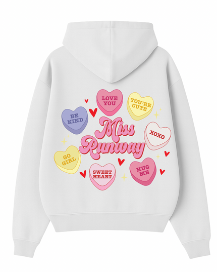 Miss Runway Love Heart Hoodie Kids