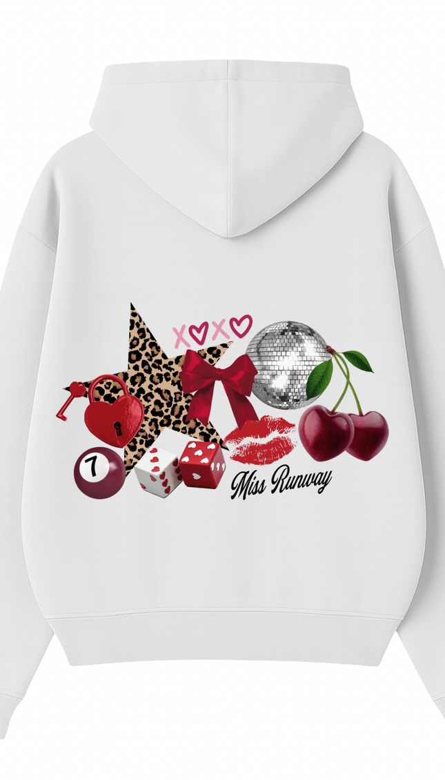Leopard Star, Cherry, Lips Hoodie – image 5