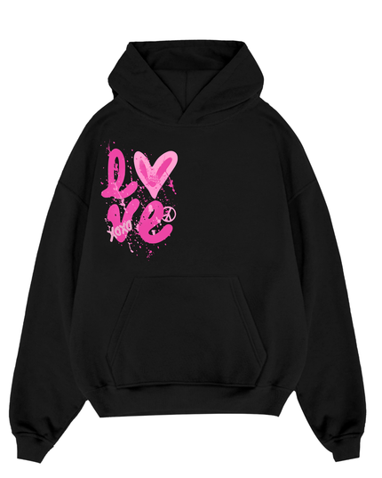 Love Printed Hoodie