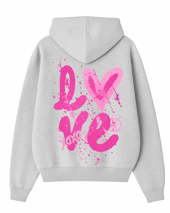 Love Printed Hoodie Kids