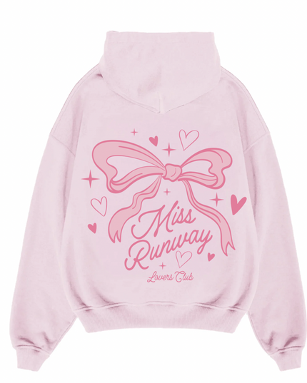 Ribbon Lovers Club Printed Hoodie Kids