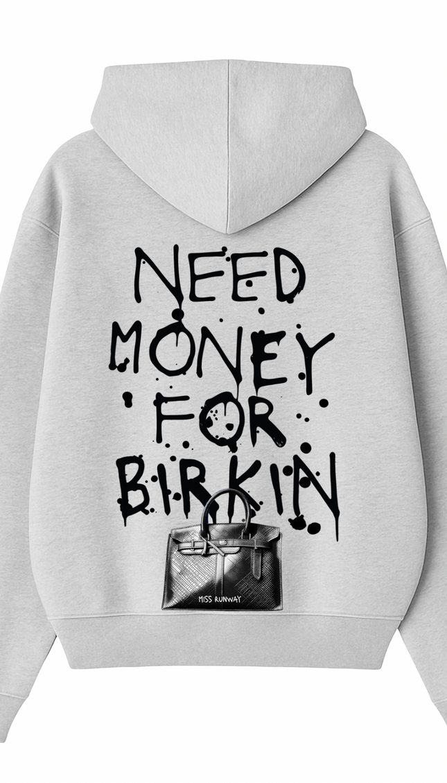 Need Money For Bags Black Hoodie – additional view