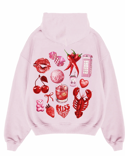 Disco Lobster Printed Hoodie