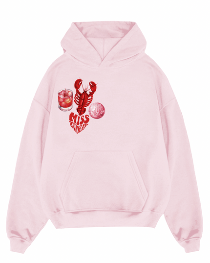 Disco Lobster Printed Hoodie