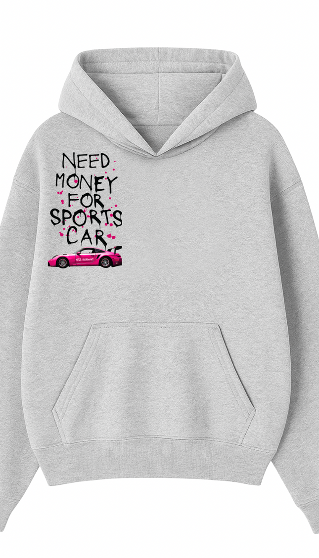 Need Money For Sports Car Pink Hoodie – image 4