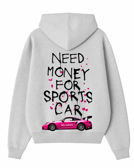 Need Money For Sports Car Pink Hoodie Kids