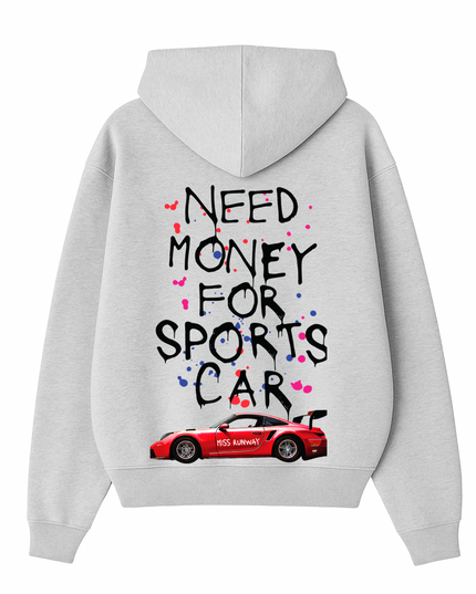 Need Money For Sports Car Red Hoodie Kids