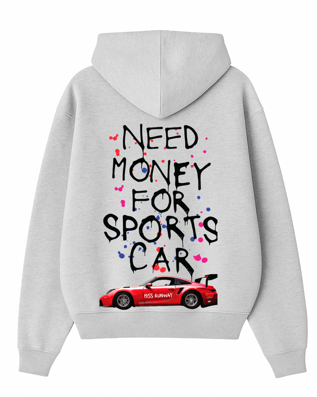 Need Money For Sports Car Red Hoodie Kids