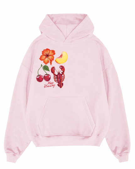 Cherry Lobster Printed Hoodie