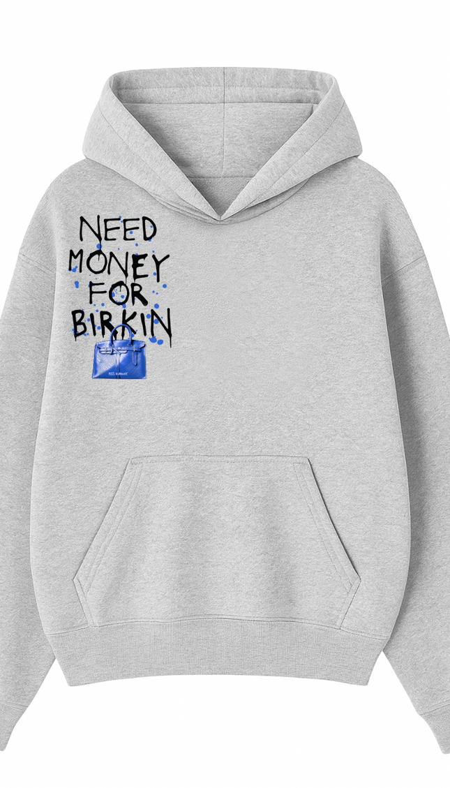 Need Money For Bags Royal Blue Hoodie – image 4