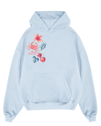 Peachy Summer Printed Hoodie