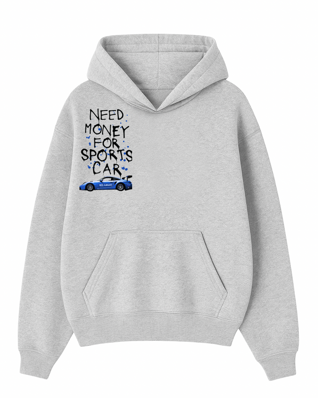 Need Money For Sports Car Royal Blue Hoodie Kids